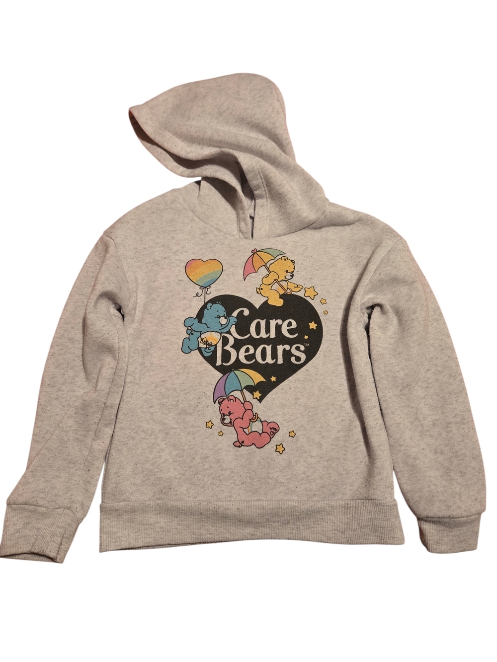 Care Bears Graphic Hoodie - Beige Heather with Pastel Accents